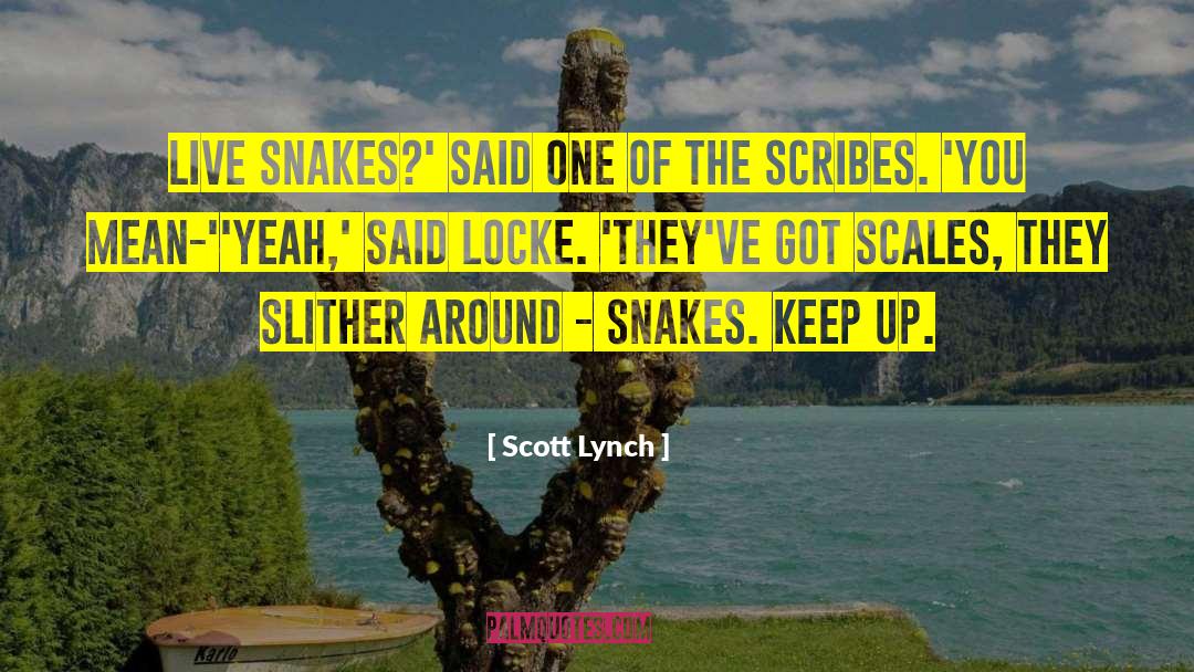 Under Locke quotes by Scott Lynch