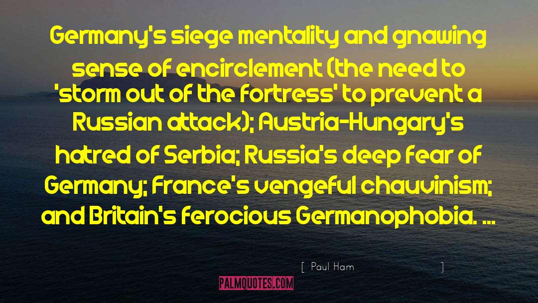 Under Siege quotes by Paul Ham