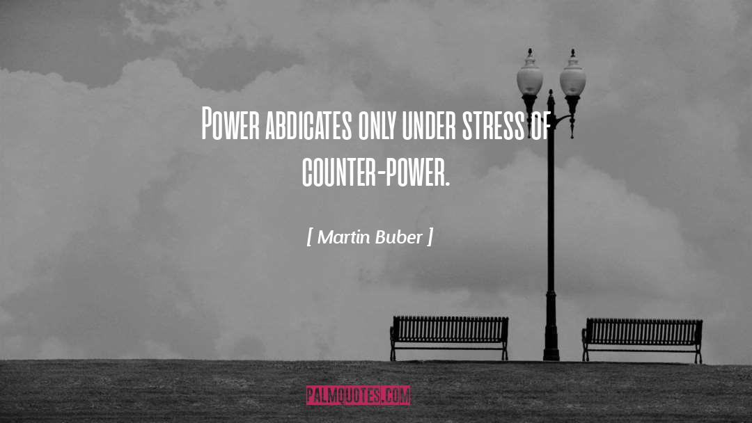 Under Stress quotes by Martin Buber