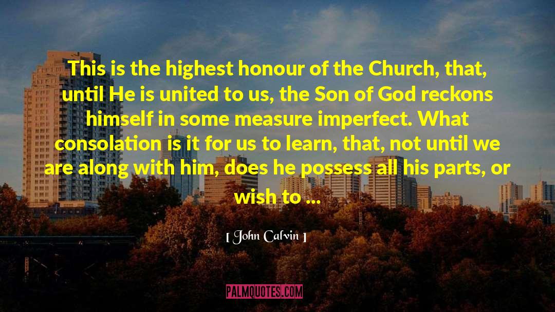 Under The Nevery Sky quotes by John Calvin
