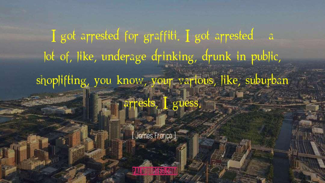 Underage Drinking quotes by James Franco