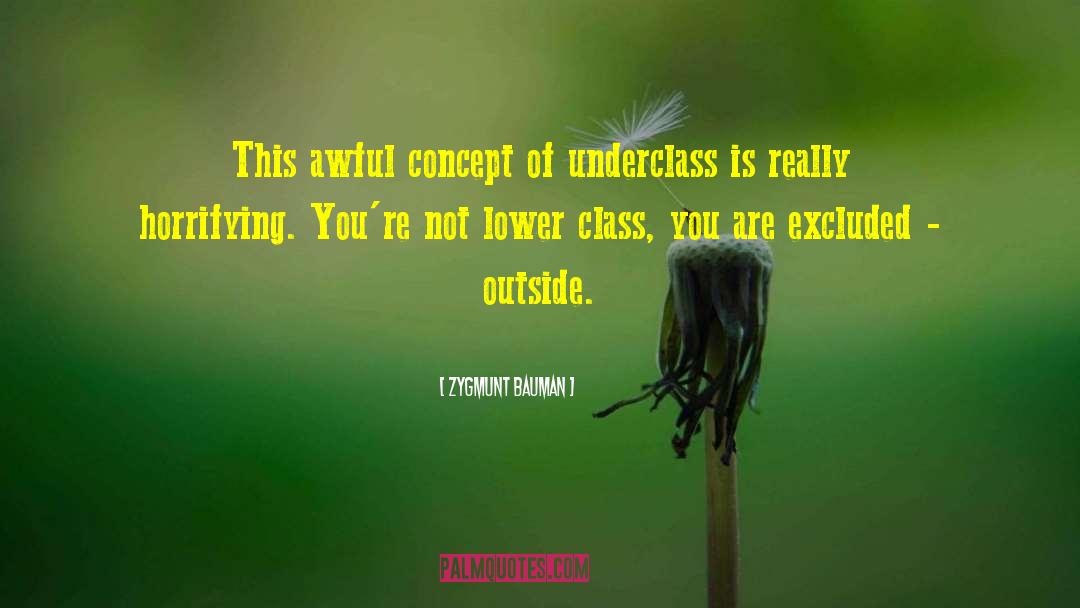 Underclass quotes by Zygmunt Bauman