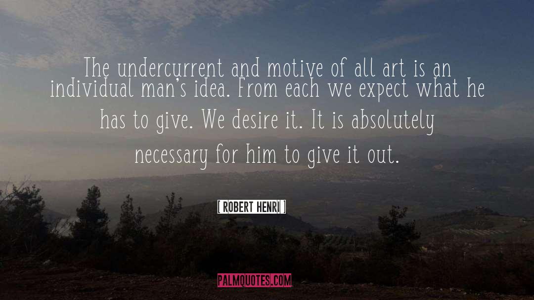 Undercurrent quotes by Robert Henri