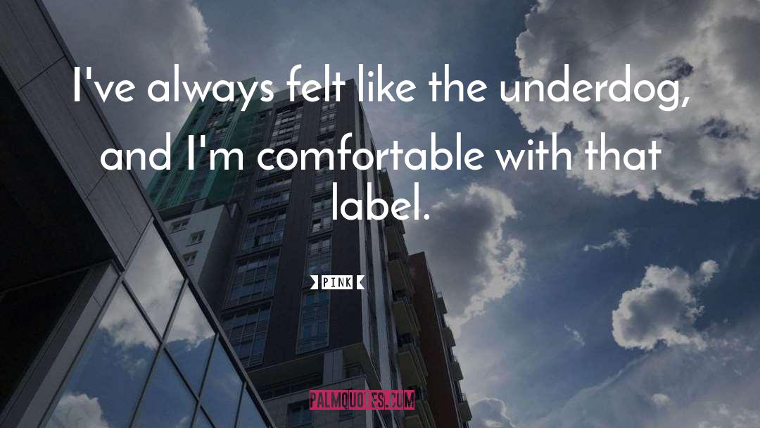 Underdog quotes by Pink