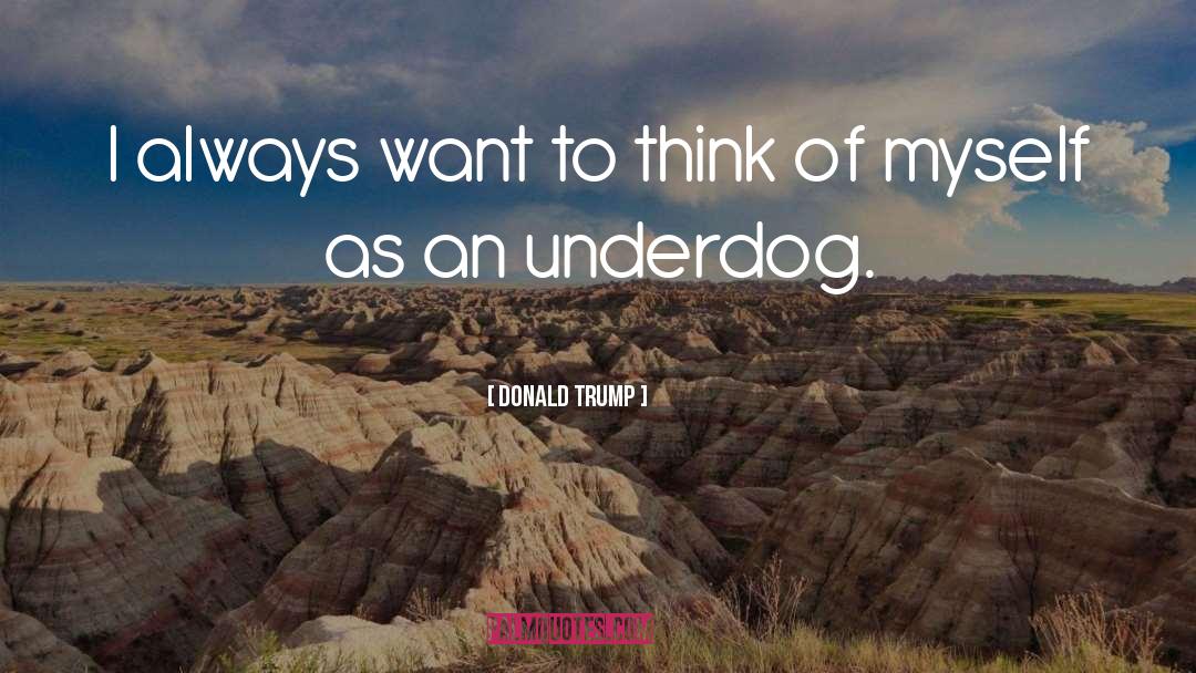 Underdog quotes by Donald Trump