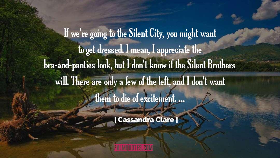 Underdressing Panties quotes by Cassandra Clare