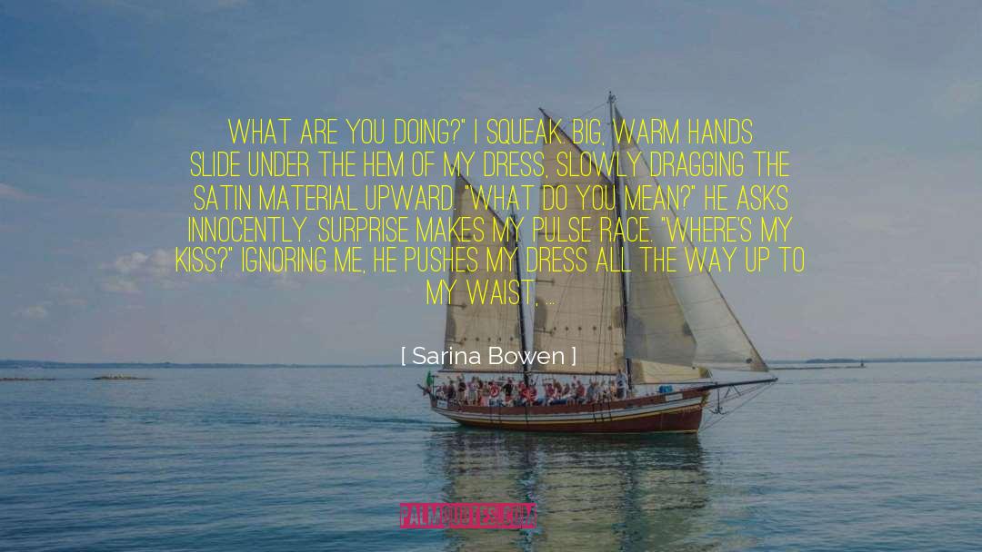 Underdressing Panties quotes by Sarina Bowen