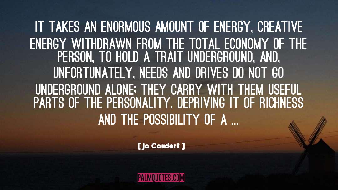 Underground quotes by Jo Coudert