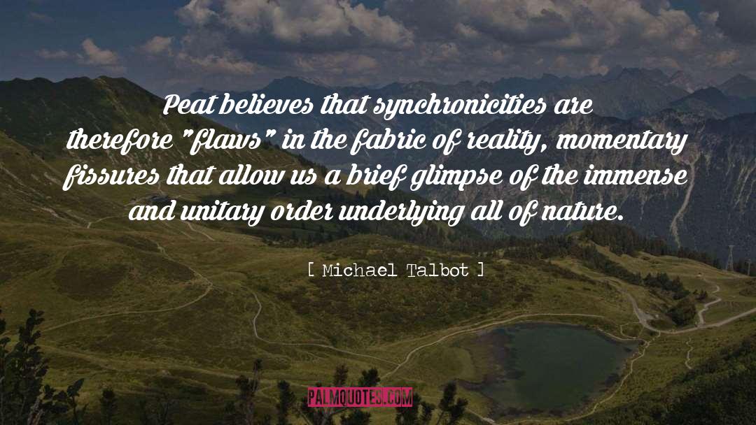 Underlying quotes by Michael Talbot