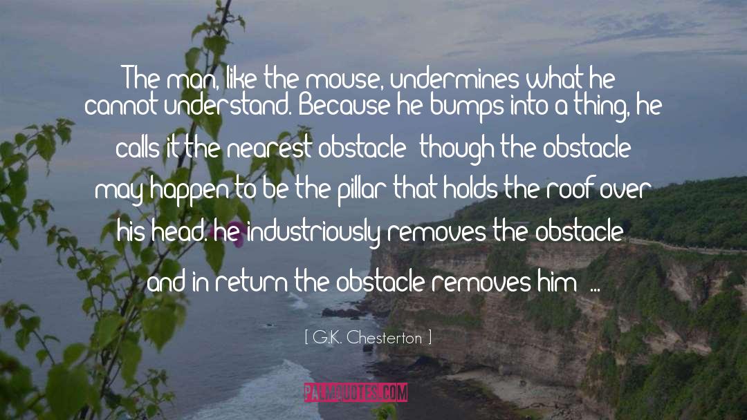 Undermines quotes by G.K. Chesterton