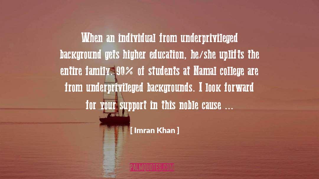 Underprivileged quotes by Imran Khan