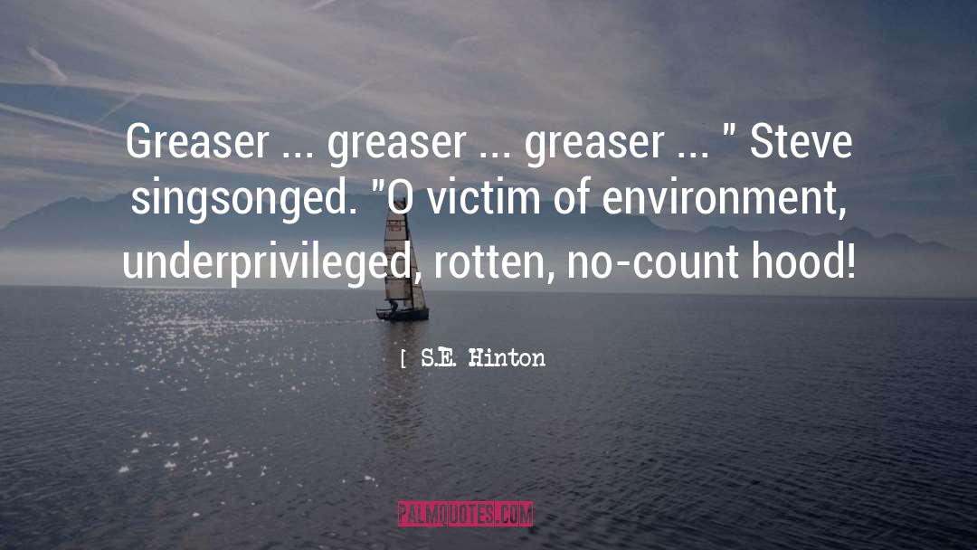 Underprivileged quotes by S.E. Hinton