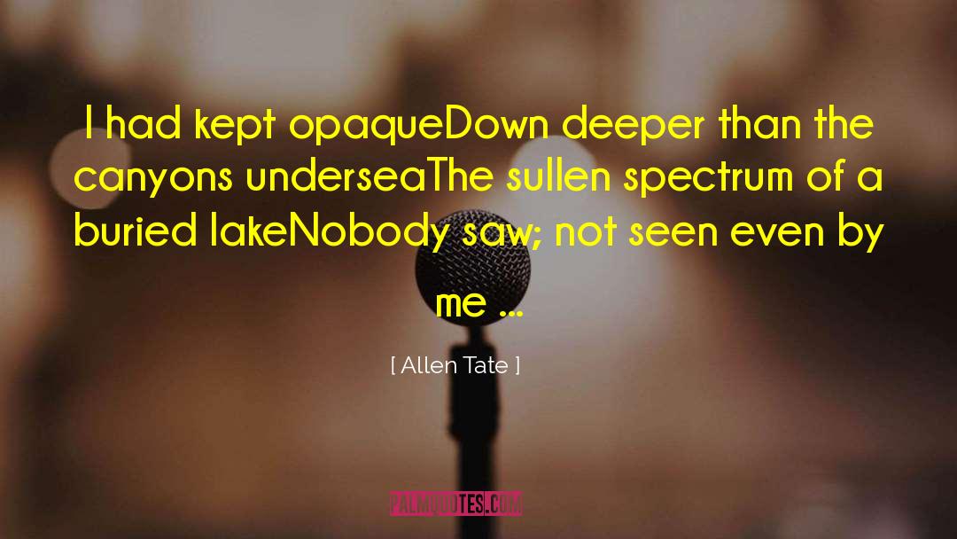 Undersea quotes by Allen Tate