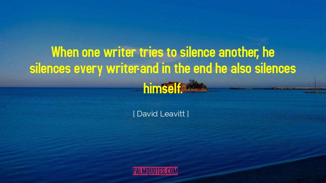 Understand Silence quotes by David Leavitt