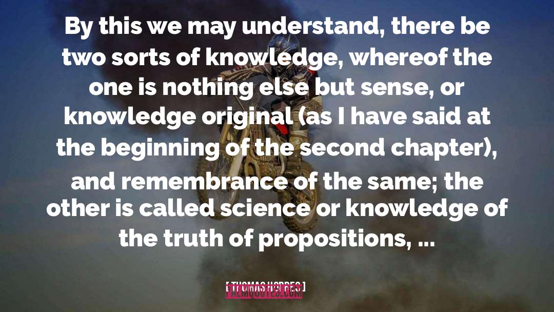 Understanding Knowledge quotes by Thomas Hobbes