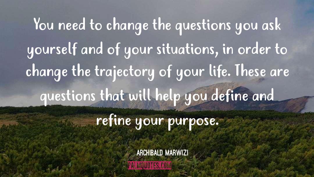 Understanding Situations Of Life quotes by Archibald Marwizi