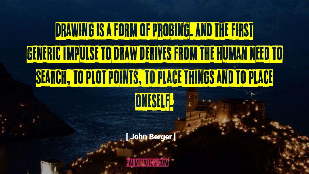 Understanding Via Drawing quotes by John Berger