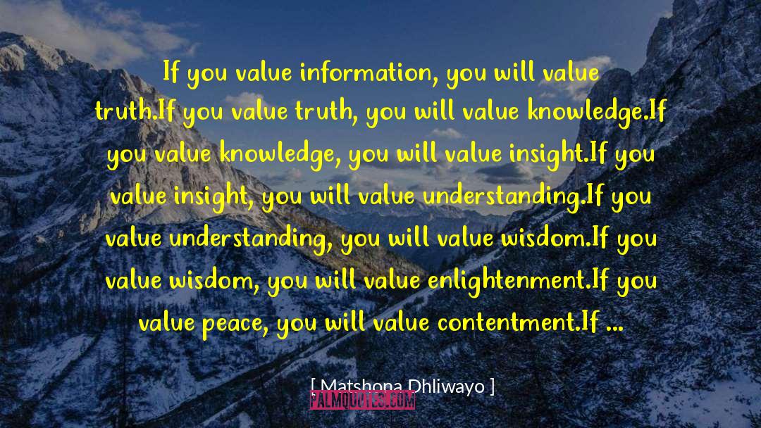 Understanding You quotes by Matshona Dhliwayo