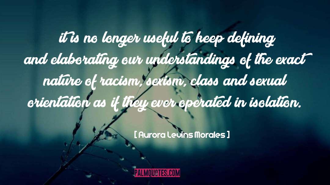 Understandings quotes by Aurora Levins Morales