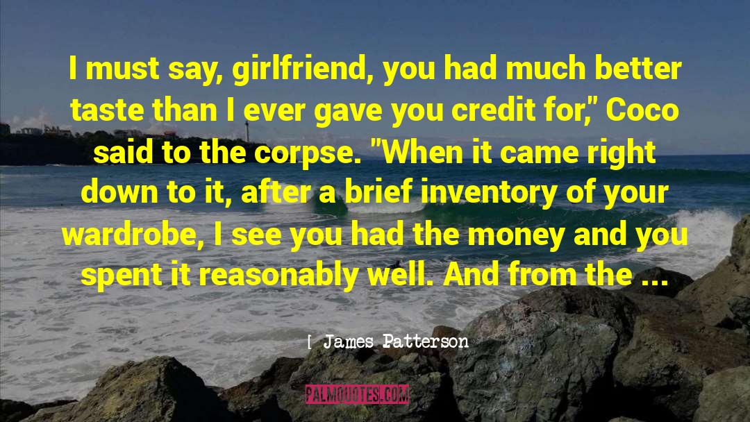 Understating Inventory quotes by James Patterson