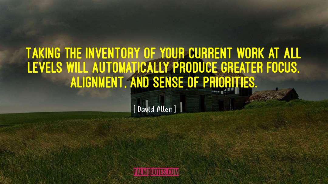 Understating Inventory quotes by David Allen