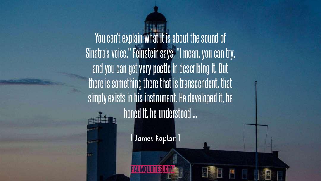 Understood quotes by James Kaplan
