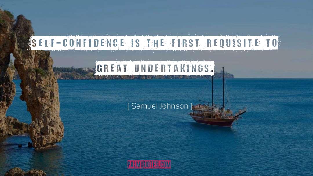 Undertakings quotes by Samuel Johnson