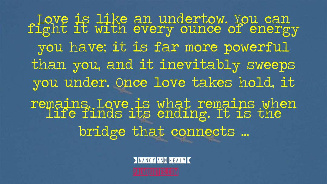 Undertow quotes by Nancy Ann Healy