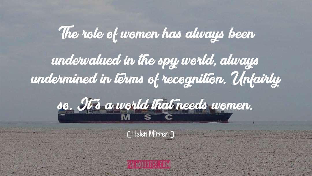 Undervalued quotes by Helen Mirren