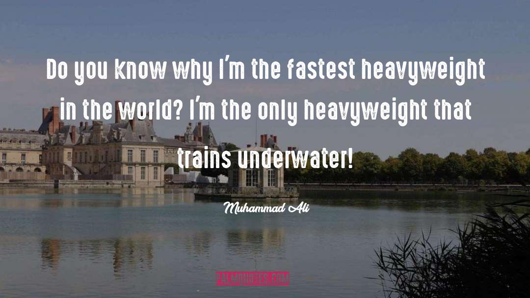 Underwater quotes by Muhammad Ali