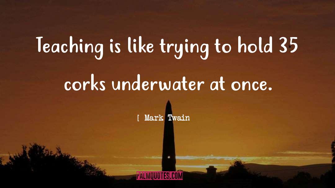 Underwater quotes by Mark Twain