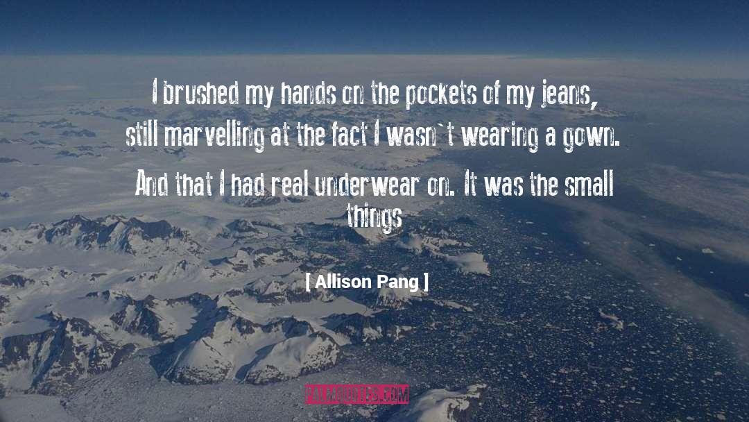 Underwear quotes by Allison Pang