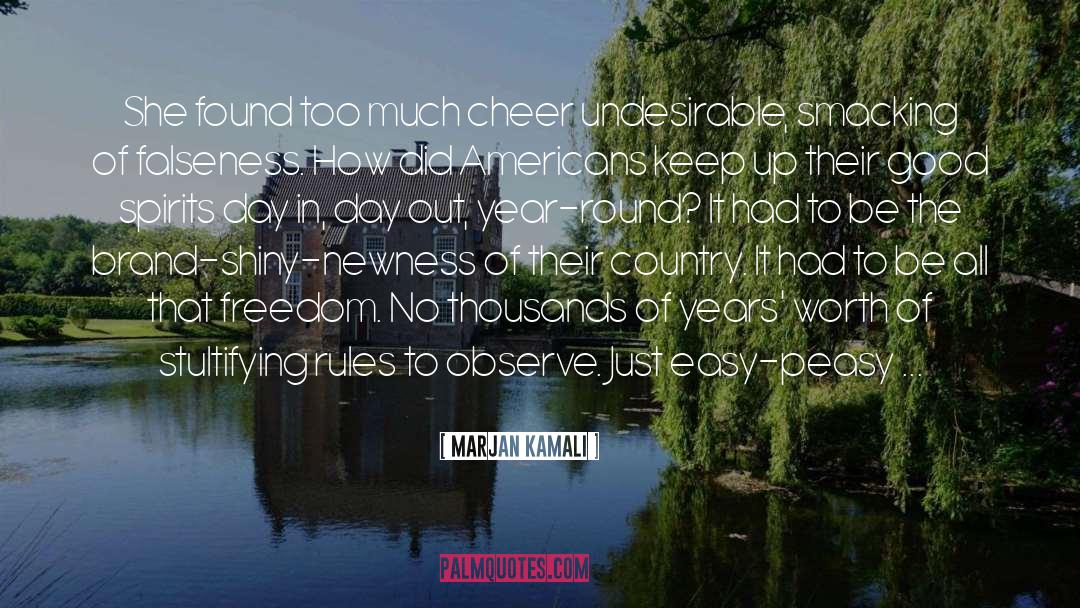 Undesirable quotes by Marjan Kamali