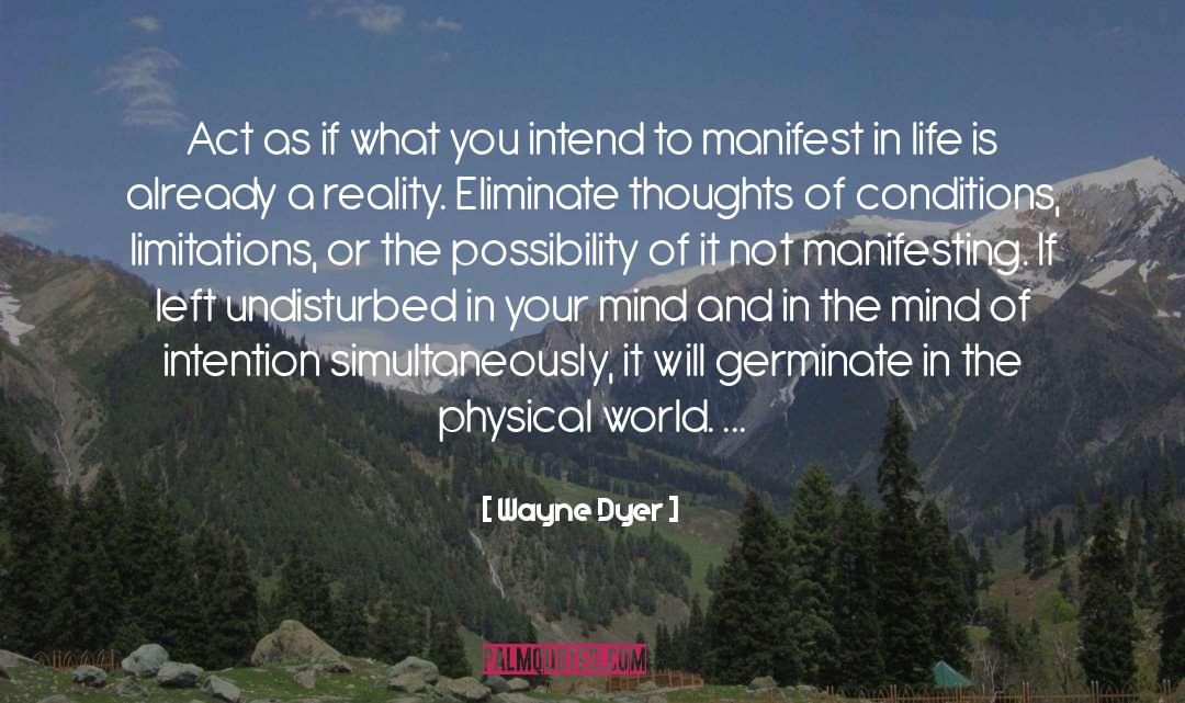 Undisturbed quotes by Wayne Dyer