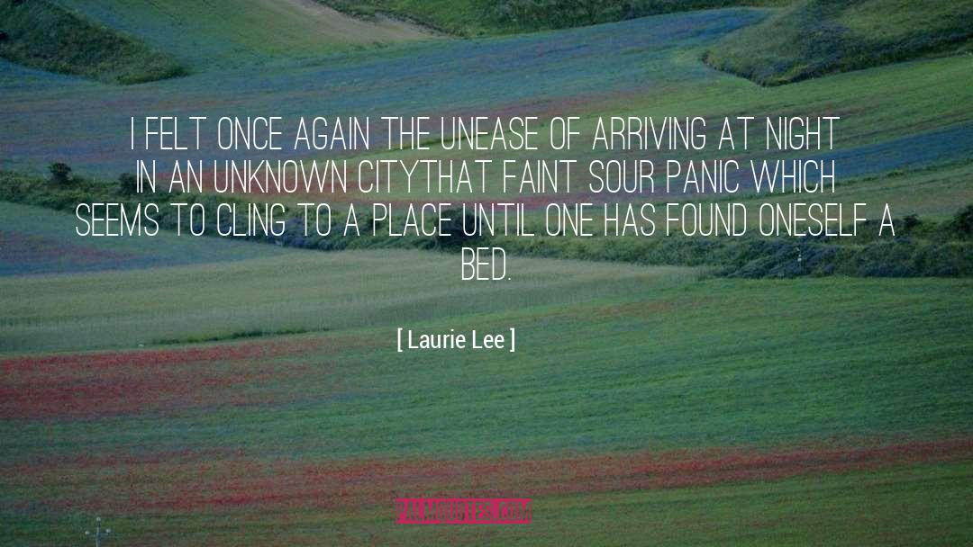 Unease quotes by Laurie Lee