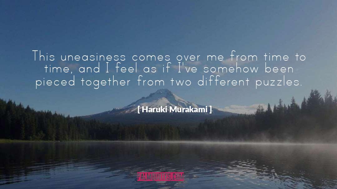 Uneasiness quotes by Haruki Murakami