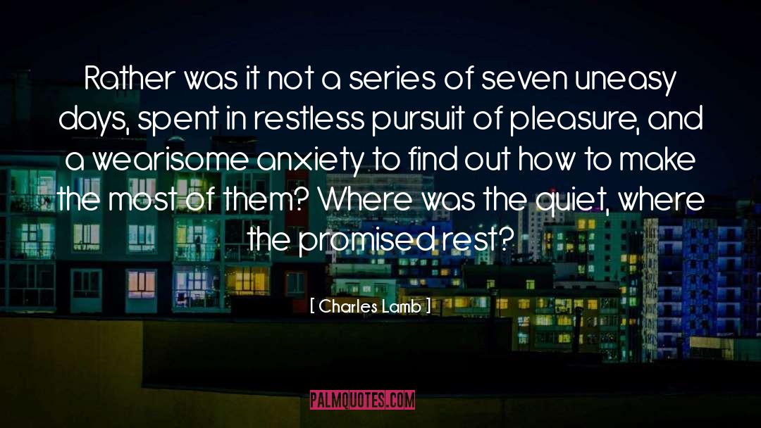Uneasy quotes by Charles Lamb