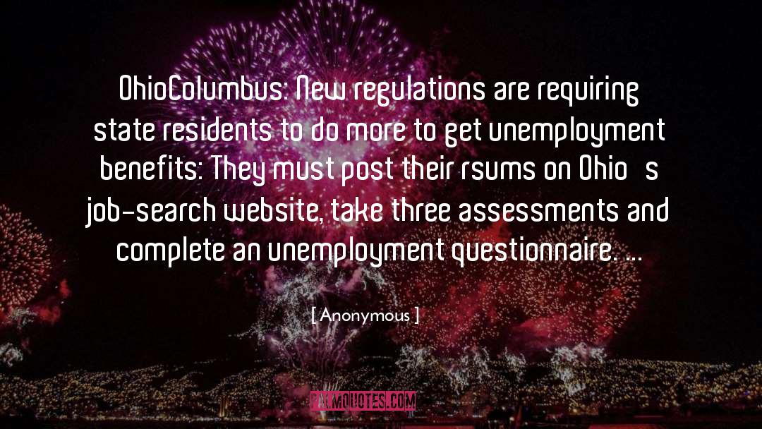 Unemployment Benefits quotes by Anonymous