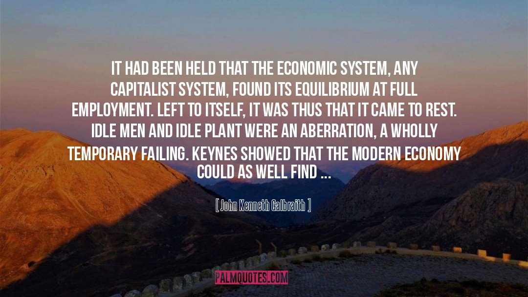 Unemployment quotes by John Kenneth Galbraith