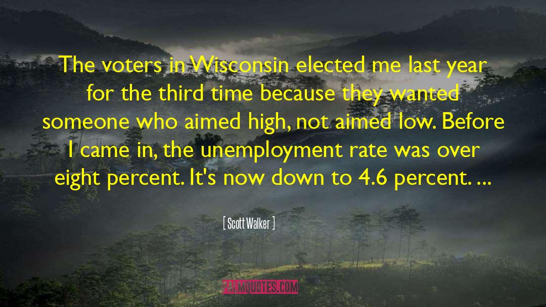 Unemployment Rate quotes by Scott Walker