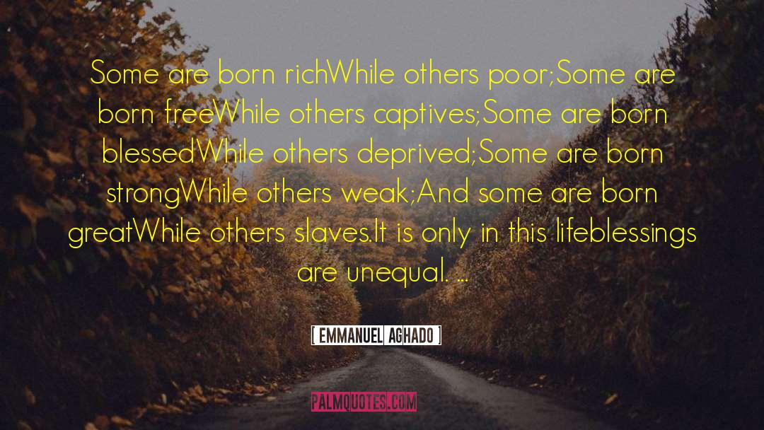 Unequal quotes by Emmanuel Aghado