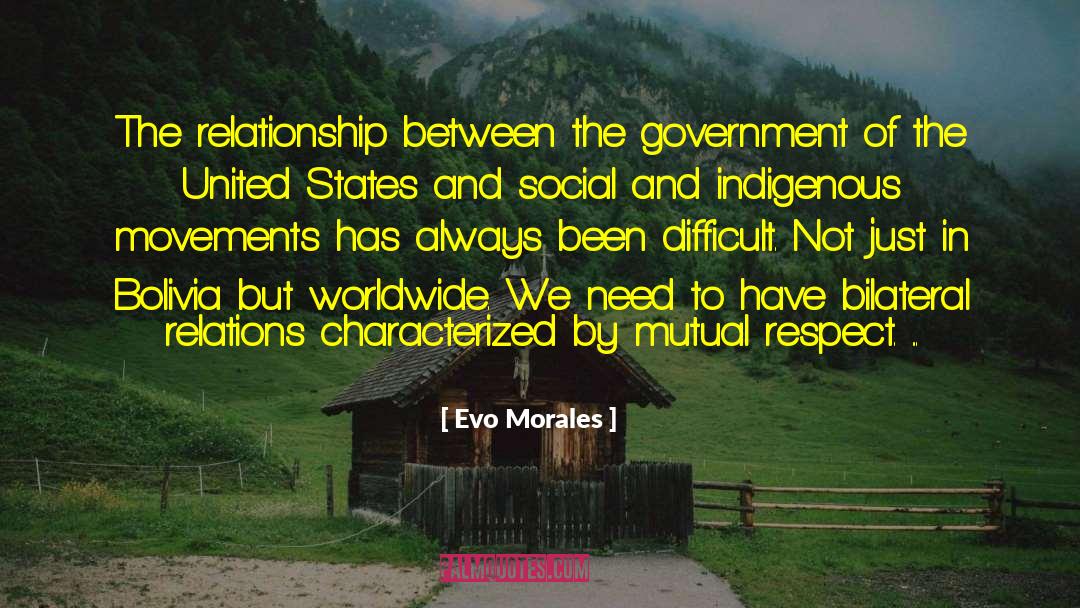 Unequal Relationship quotes by Evo Morales