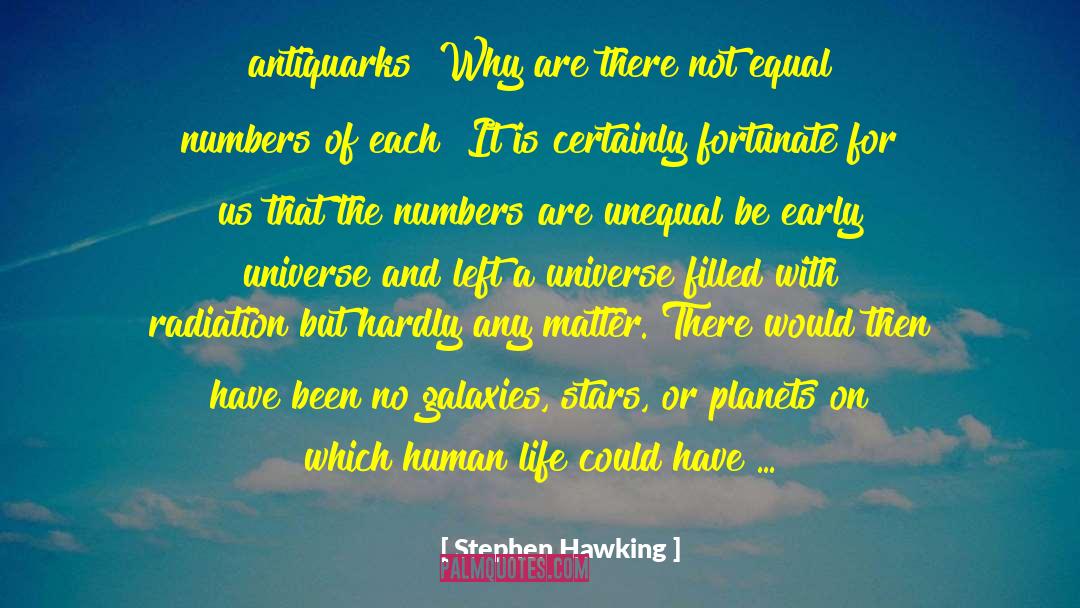 Unequality quotes by Stephen Hawking