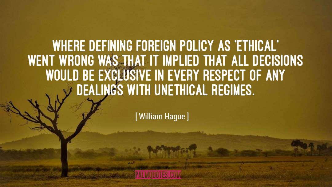 Unethical quotes by William Hague