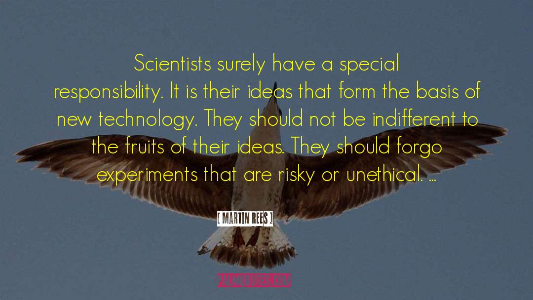 Unethical quotes by Martin Rees