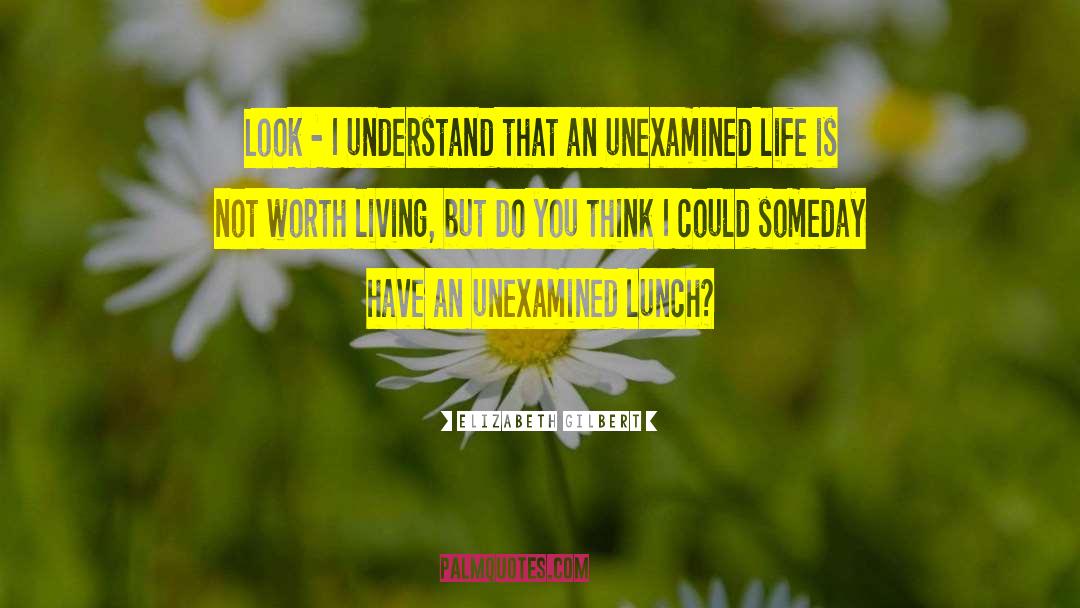 Unexamined Life quotes by Elizabeth Gilbert