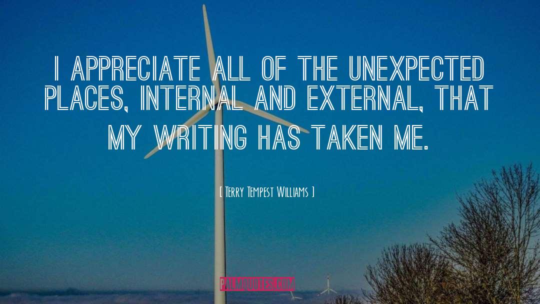 Unexpected Places quotes by Terry Tempest Williams