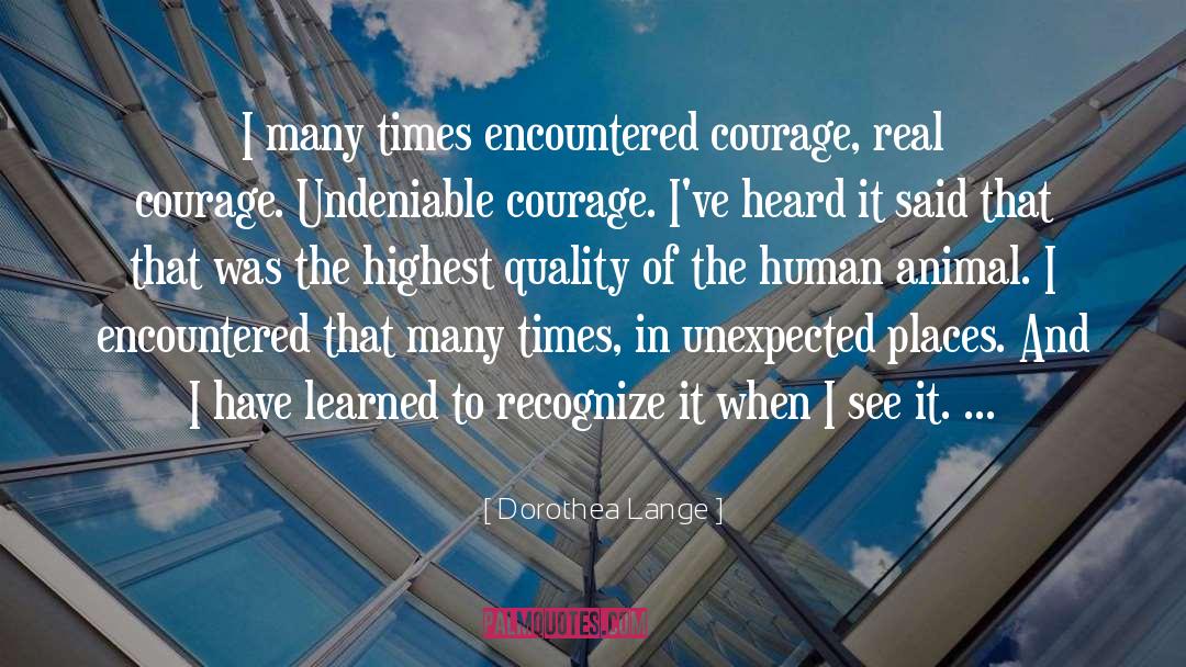 Unexpected quotes by Dorothea Lange