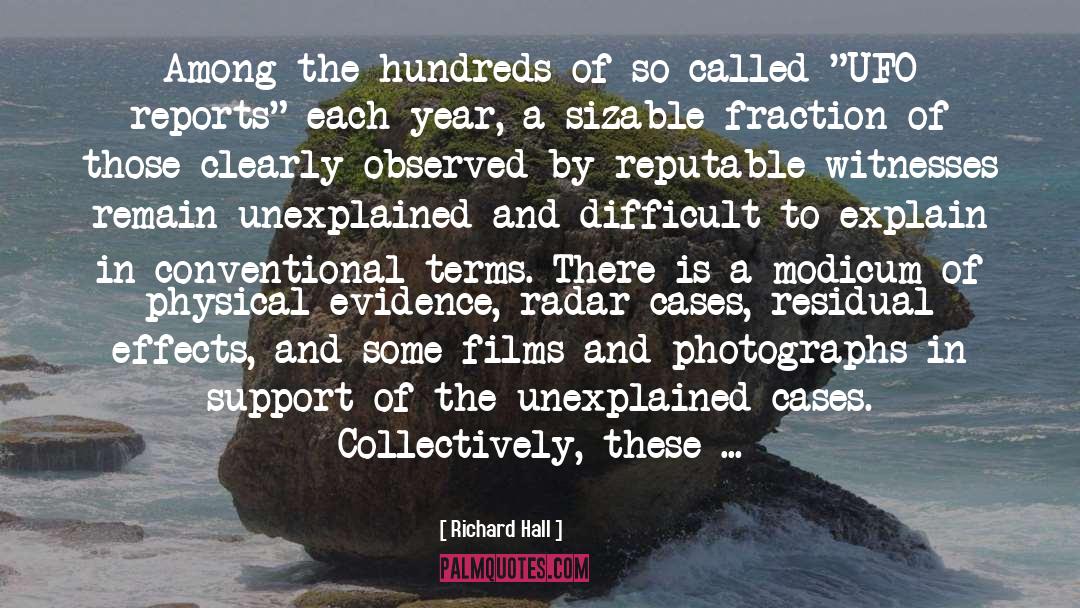 Unexplained quotes by Richard Hall