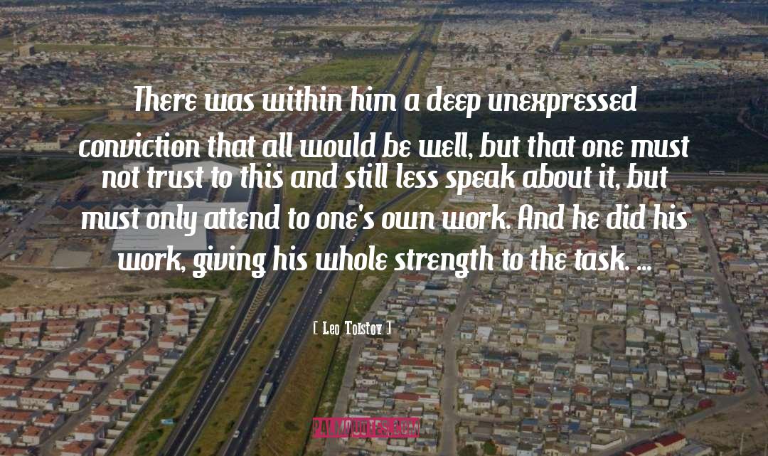 Unexpressed quotes by Leo Tolstoy